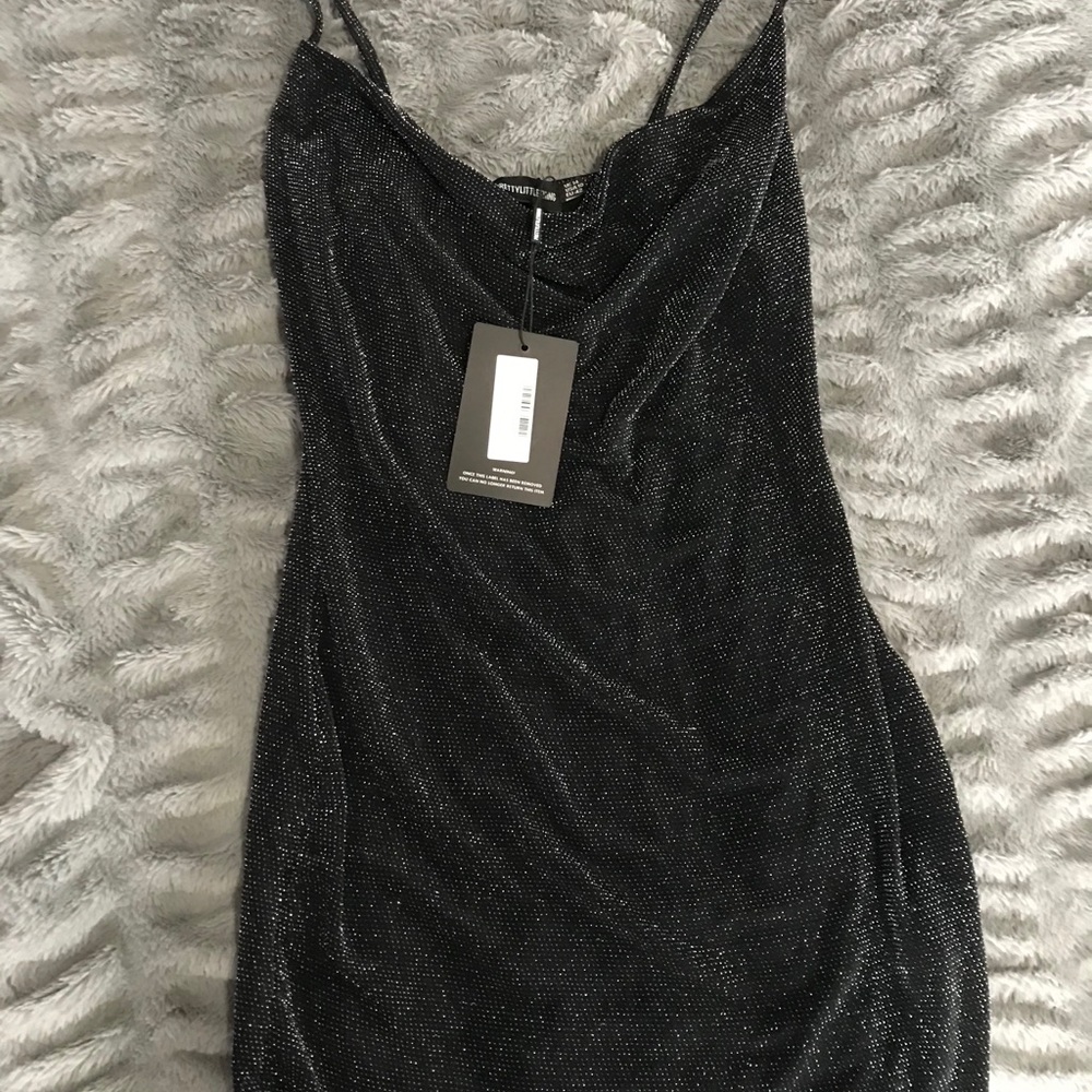 PrettyLittleThing shiny dress